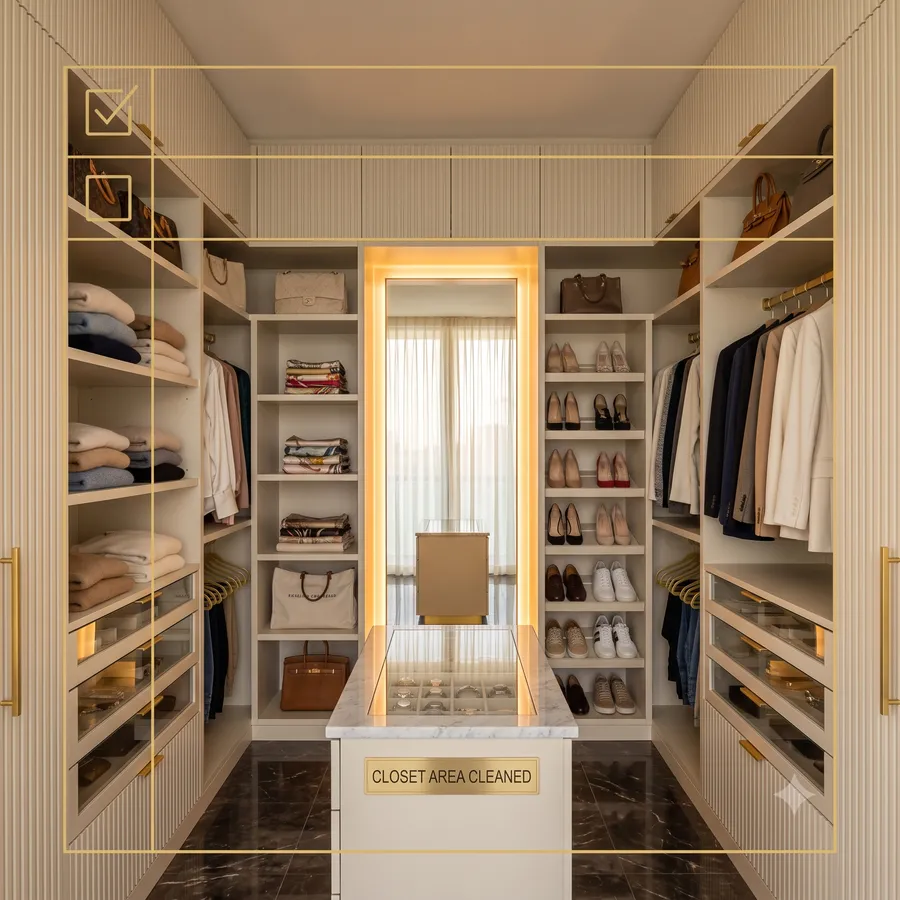 Organized closet